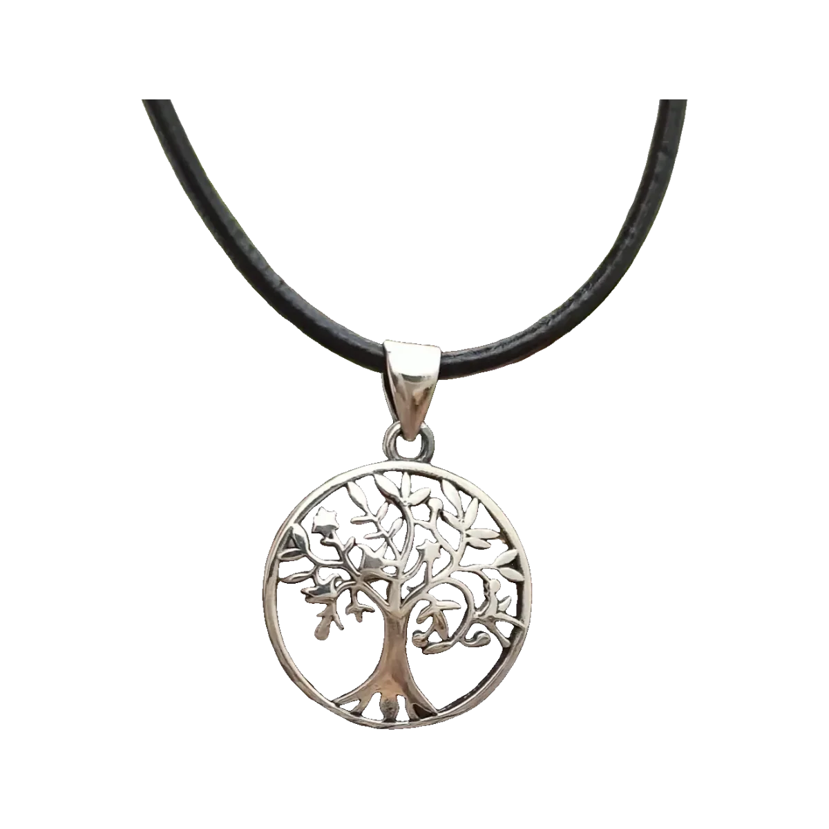 Copacul Vieții Yggdrasil ezüst medál életfával, elölnézet