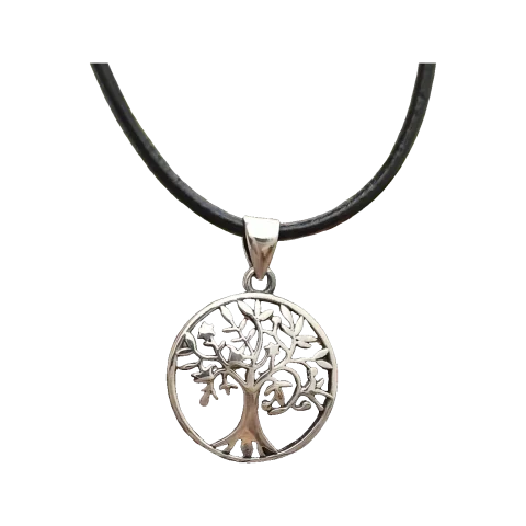 Copacul Vieții Yggdrasil ezüst medál életfával, elölnézet