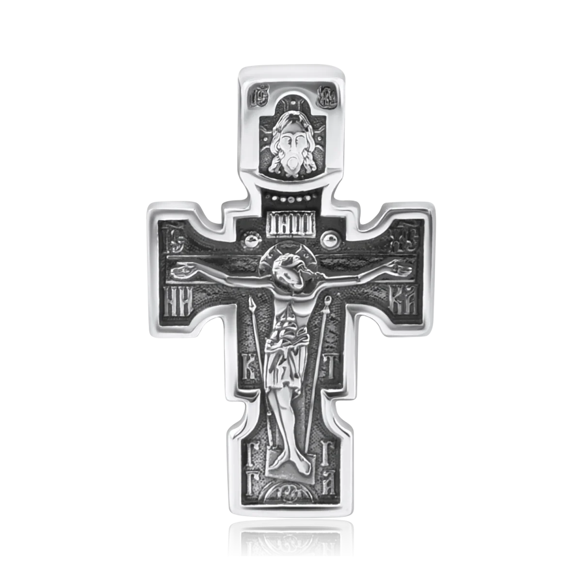 Cruce de argint pentru bărbați „Arhanghelul Mihail”