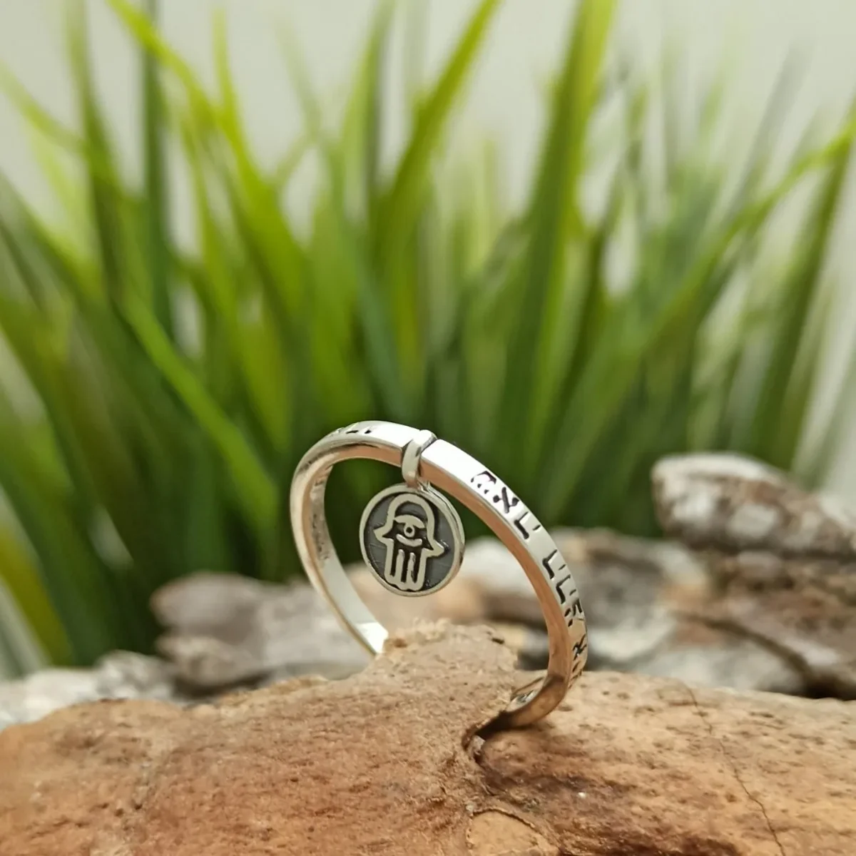 Inel de argint „Hamsa”