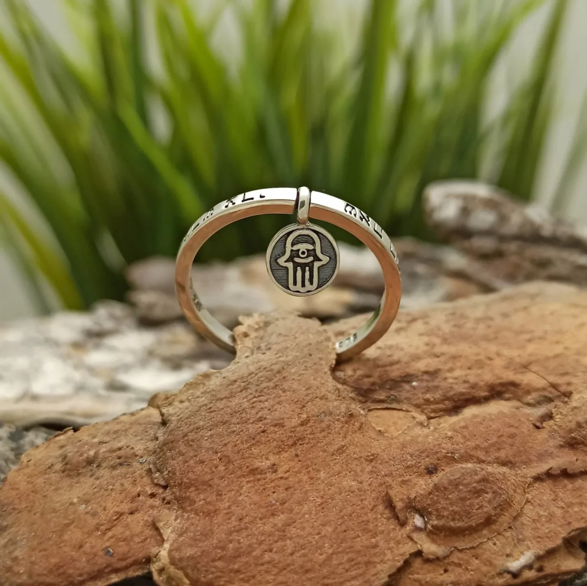 Inel de argint „Hamsa”