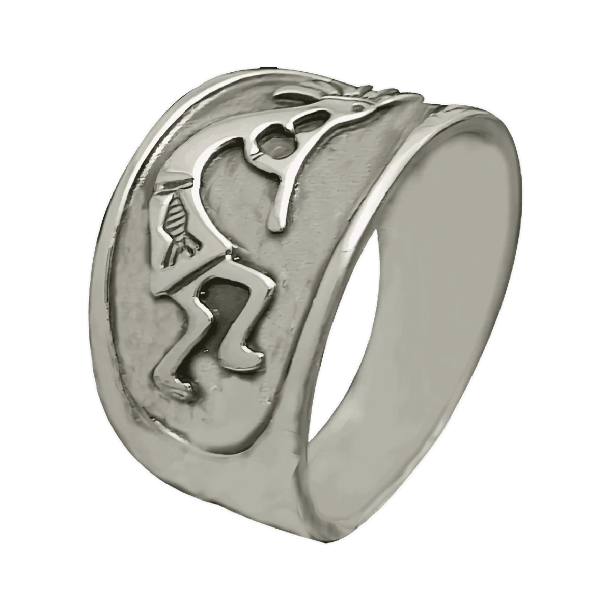 Inel de argint pentru bărbați „Kokopelli”