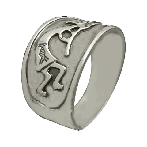 Inel de argint pentru bărbați „Kokopelli”