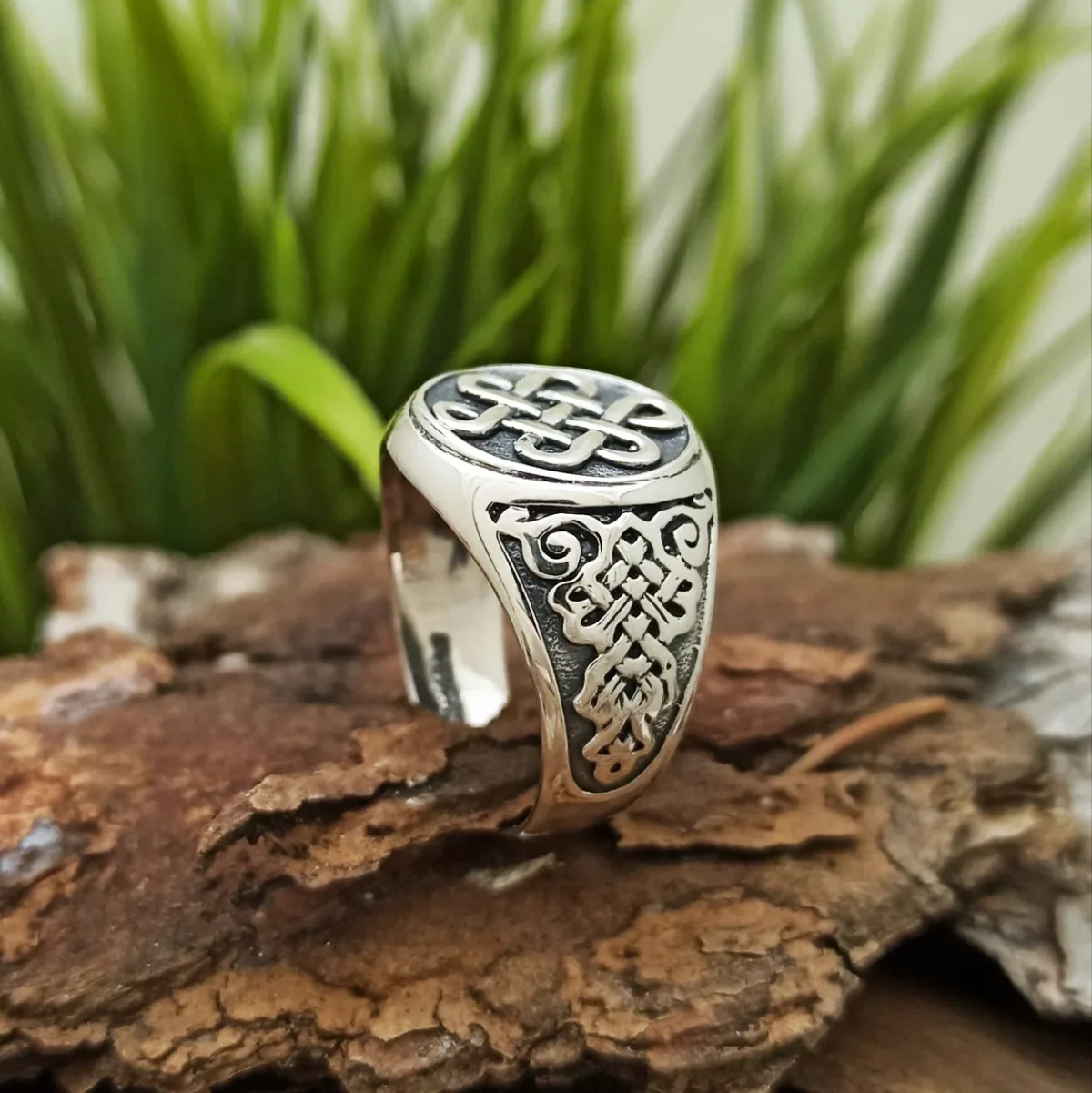 Inel de argint „Valknut”