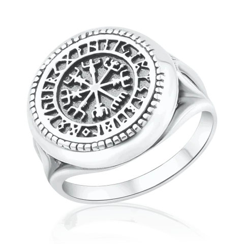 Inel de argint „Vegvisir”
