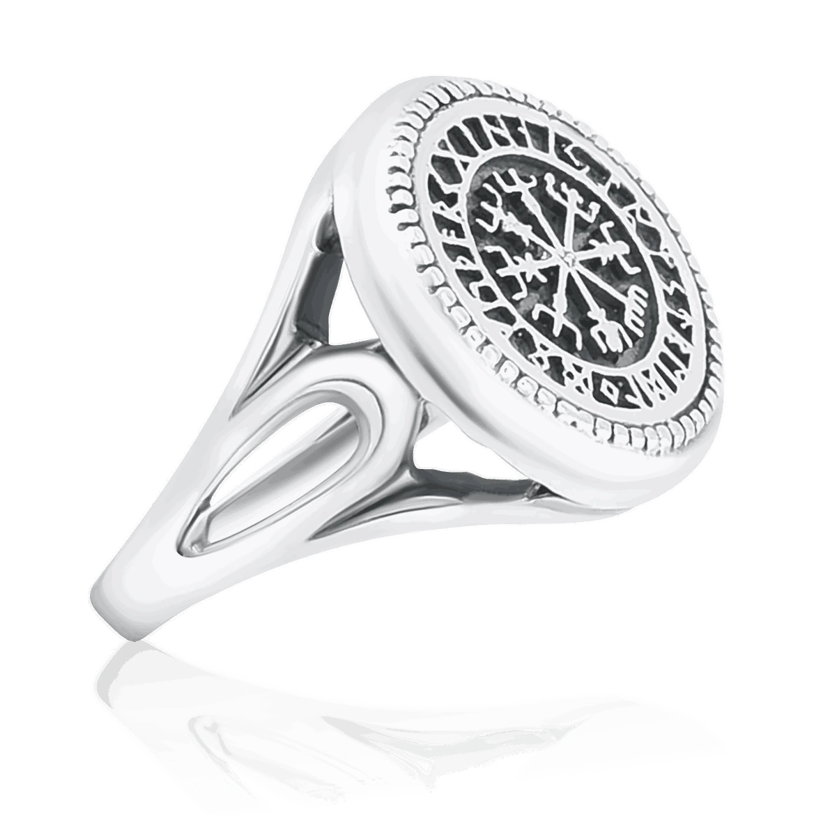 Inel de argint „Vegvisir”
