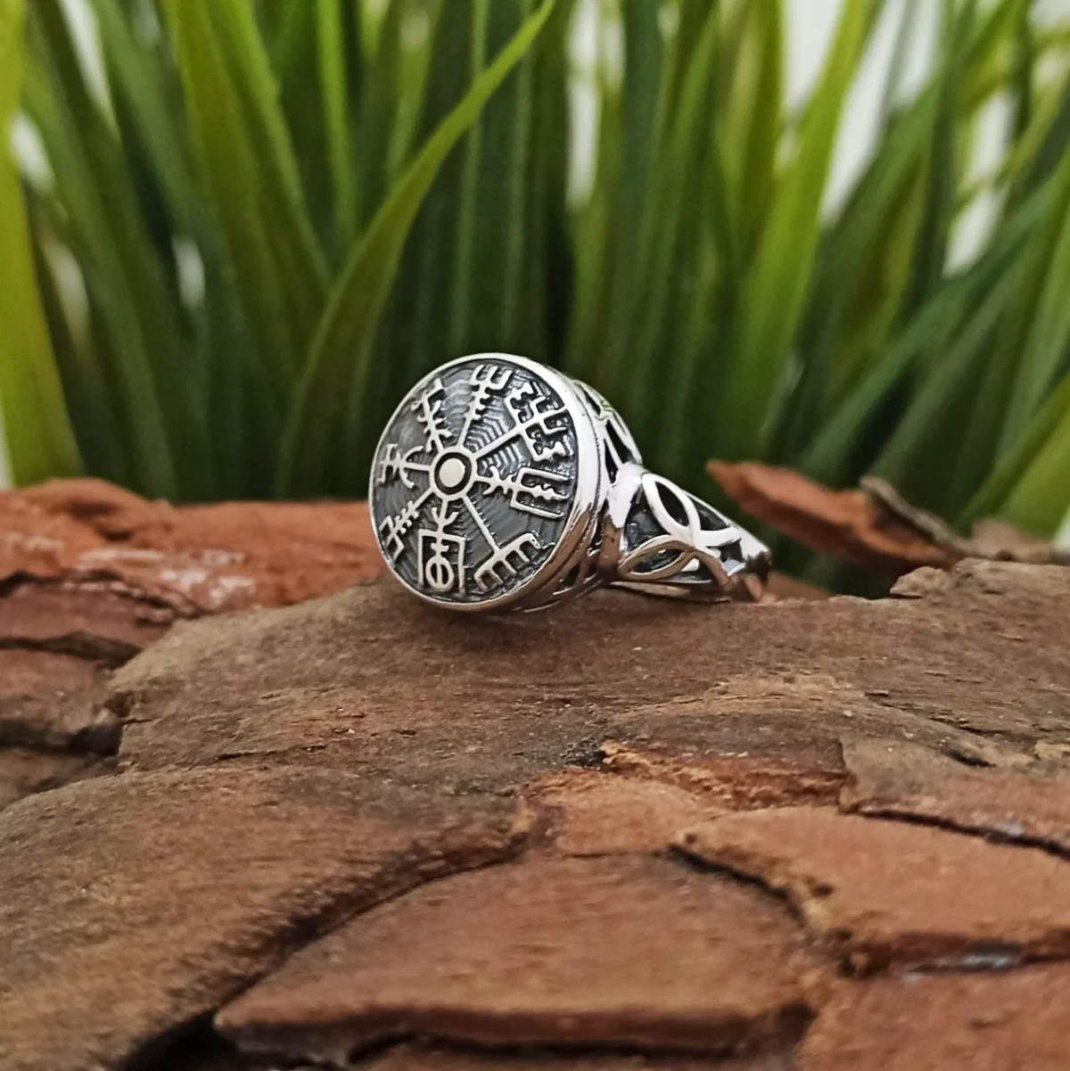 Inel de argint „Vegvisir”