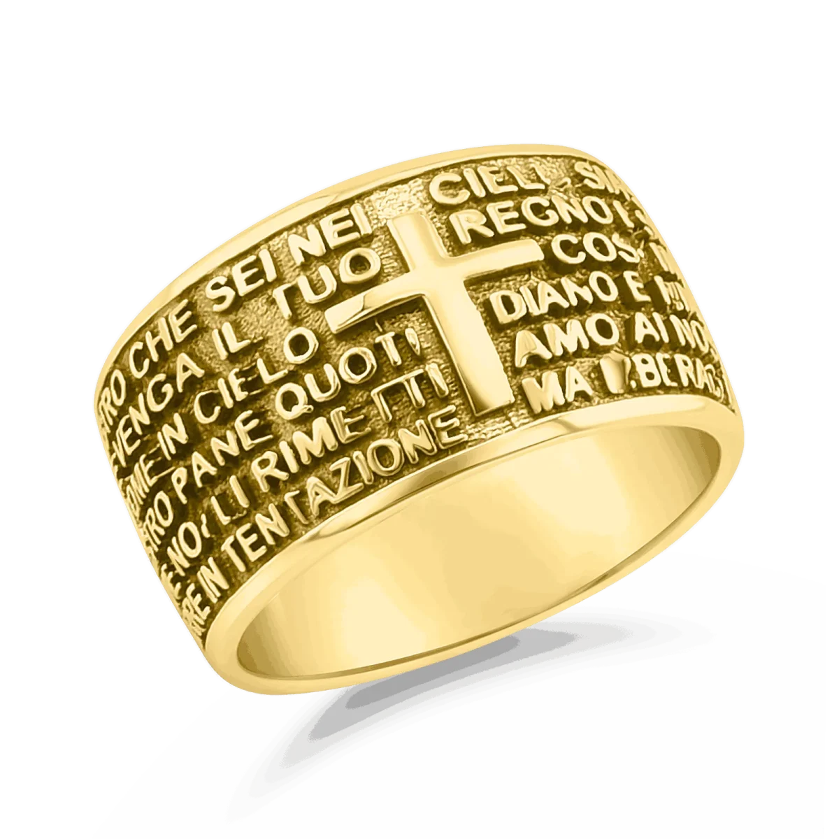 Inel de aur 14k „Padre Nostro”