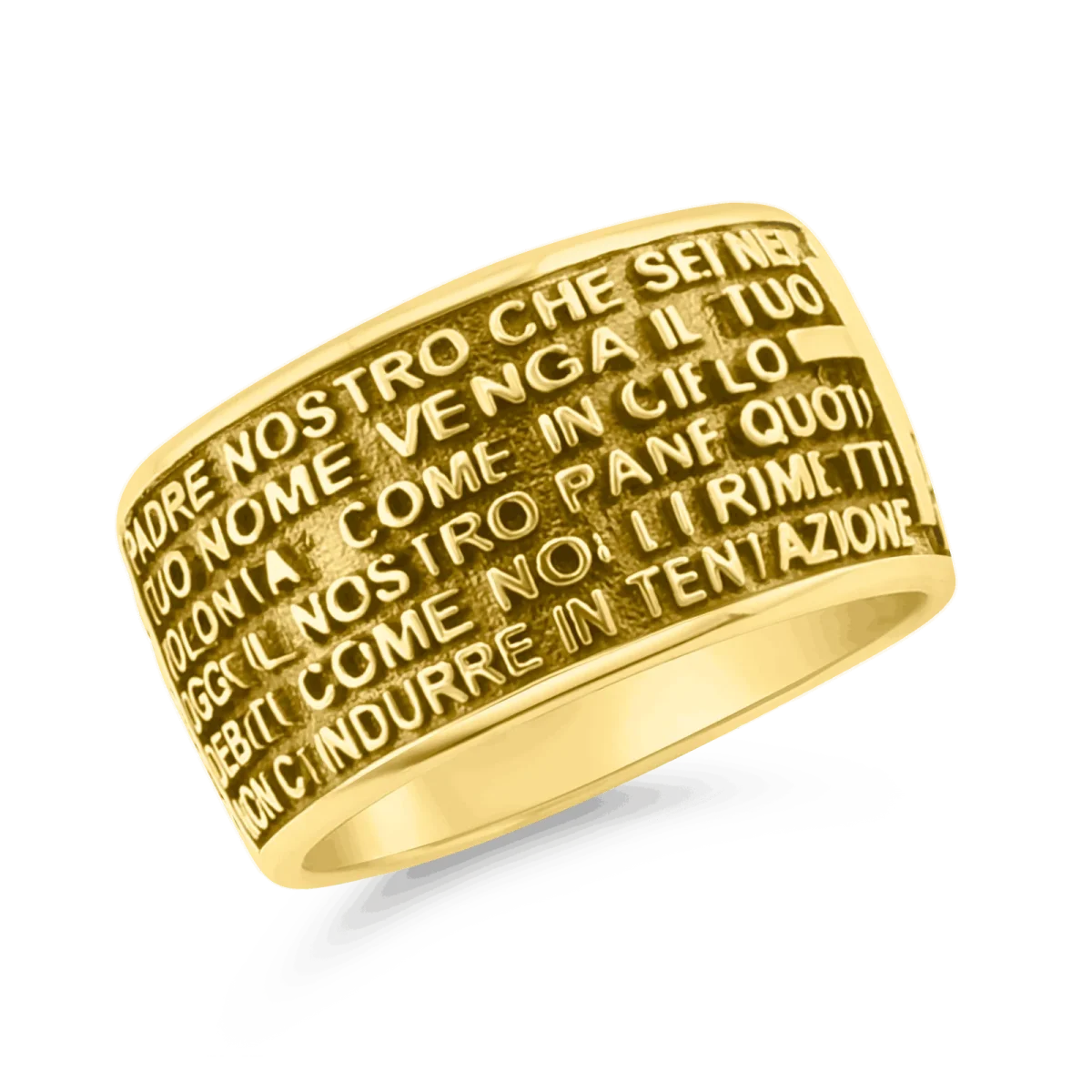 Inel de aur 14k „Padre Nostro”