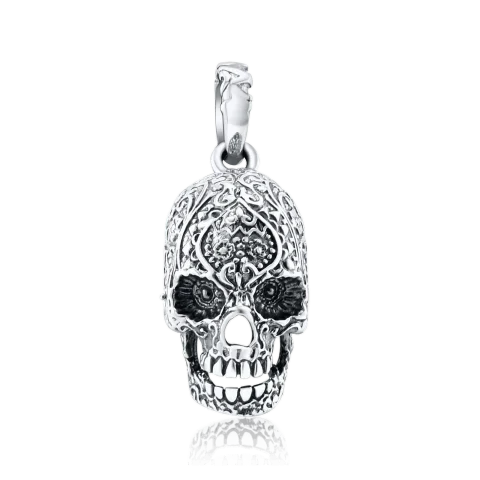 Medalion de argint pentru bărbați „Skull”