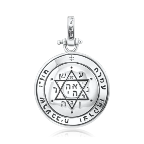 Medalion de argint pentru femei „Al doilea Pentacol al lui Jupiter”