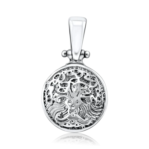 Medalion de argint „Pomul vieții” - Yggdrasil