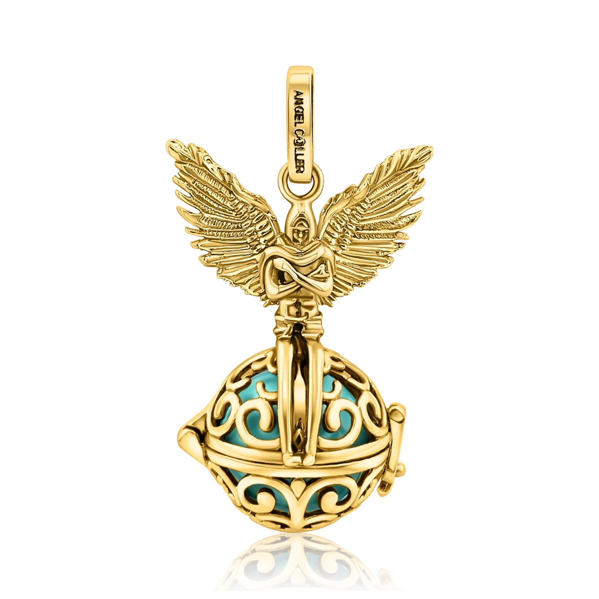 Medalion de aur pentru damă „Angel Caller”