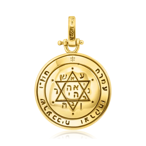 Medalion de aur pentru femei „Al doilea Pentacol al lui Jupiter”