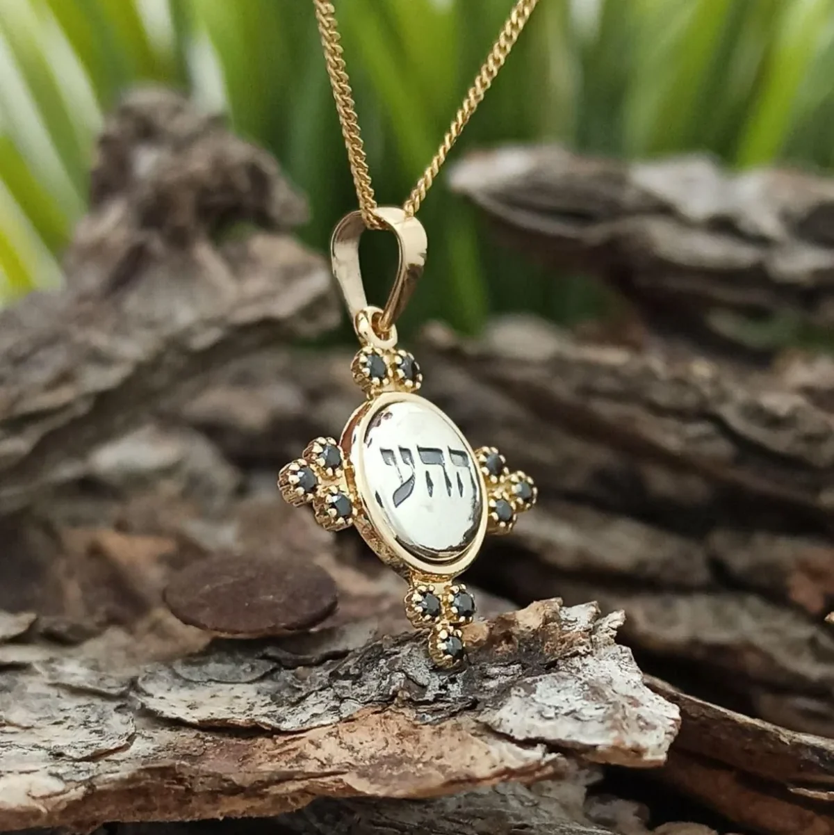 Medalion Kabbalah din argint și aur „Iubire necondiționată”